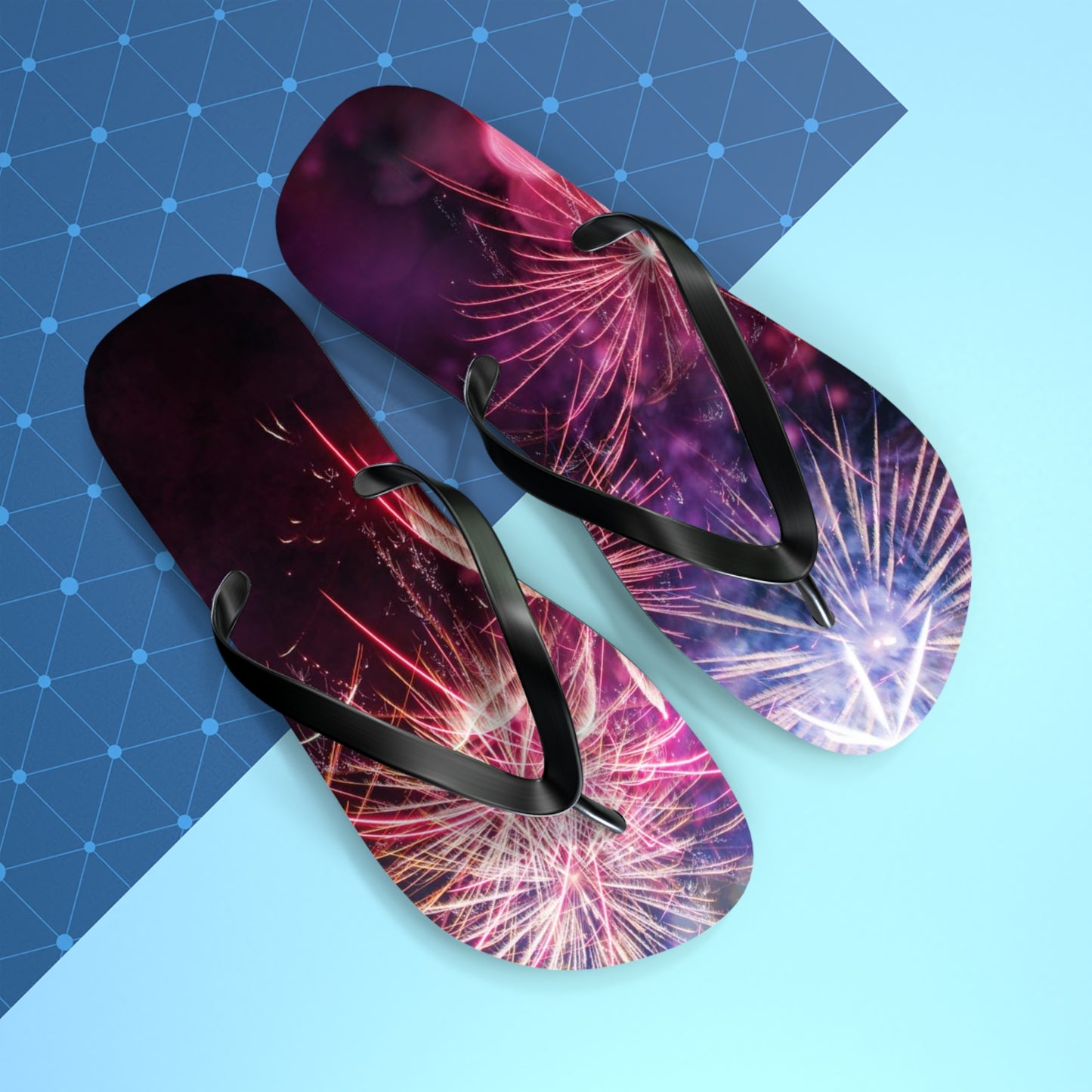 Fireworks Flip Flops