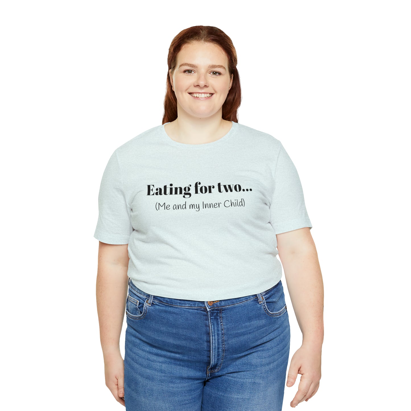 Eating for two... Me and my Inner Child - Unisex Jersey Short Sleeve Tee