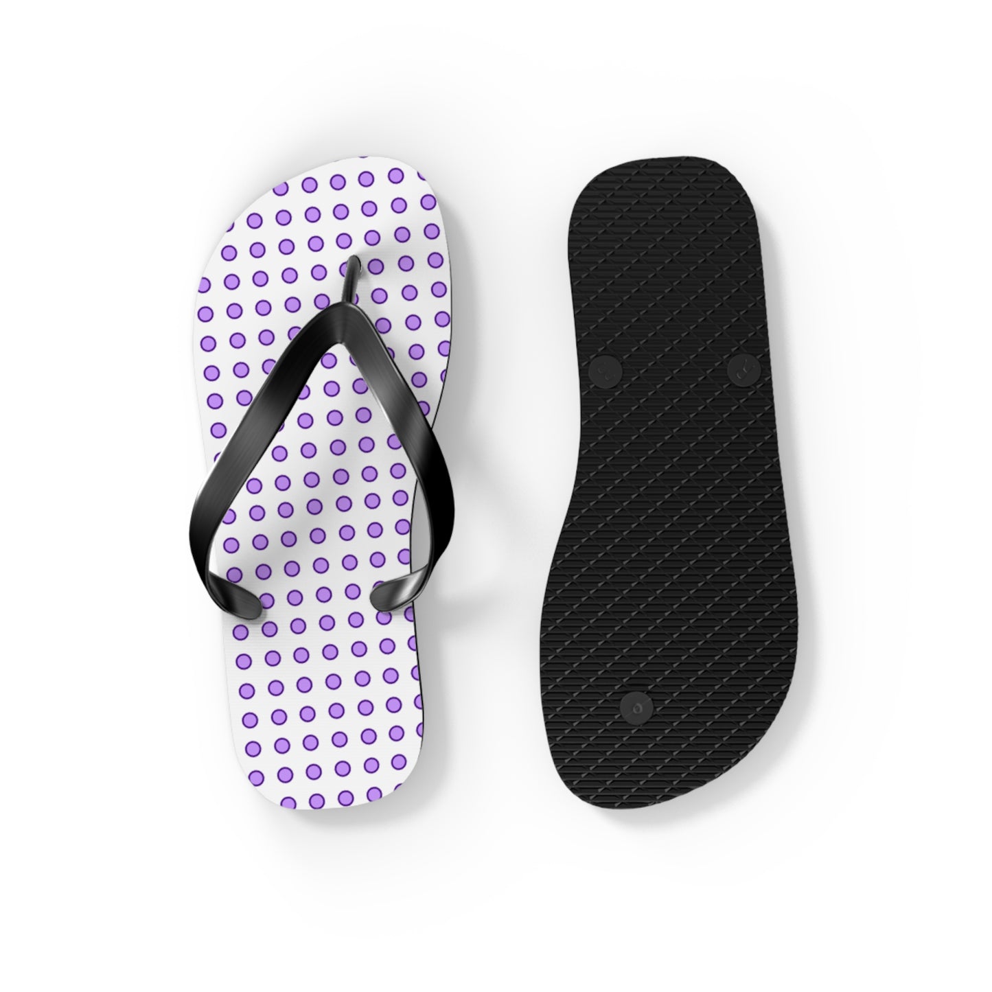 Purple Dots - Flip Flops