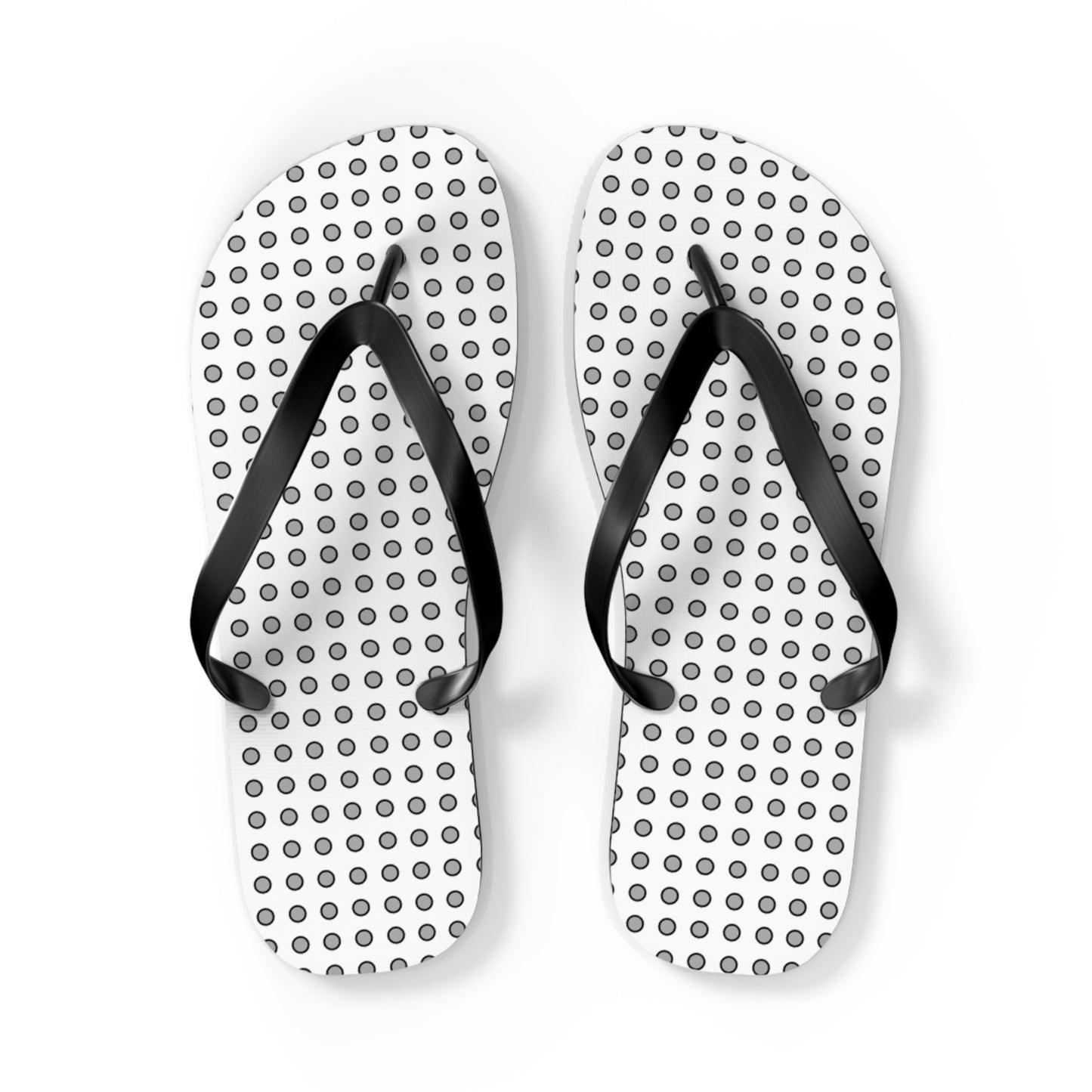 Grey Dots - Flip Flops