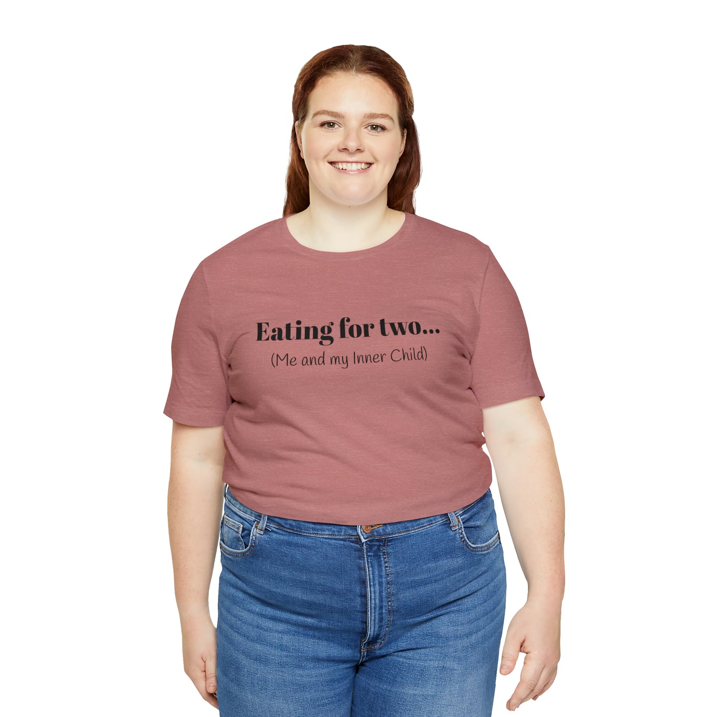 Eating for two... Me and my Inner Child - Unisex Jersey Short Sleeve Tee