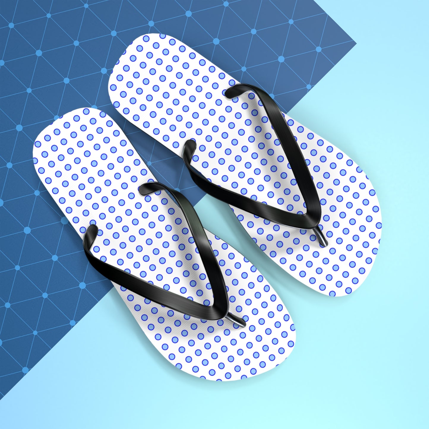 Blue Dots - Flip Flops