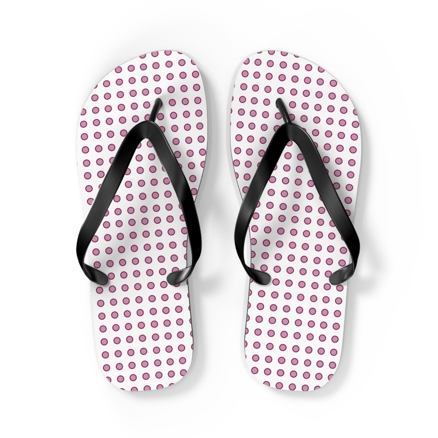 Magenta Dots - Flip Flops