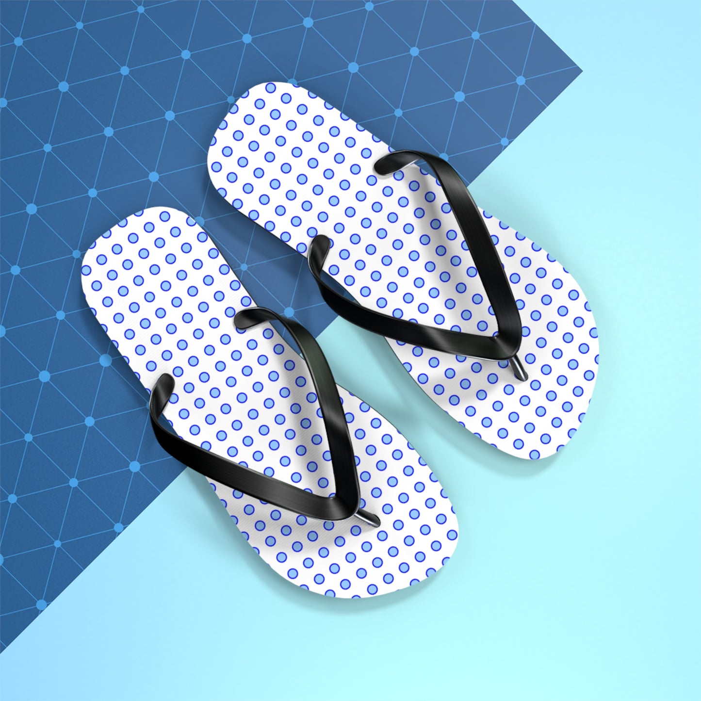 Blue Dots - Flip Flops