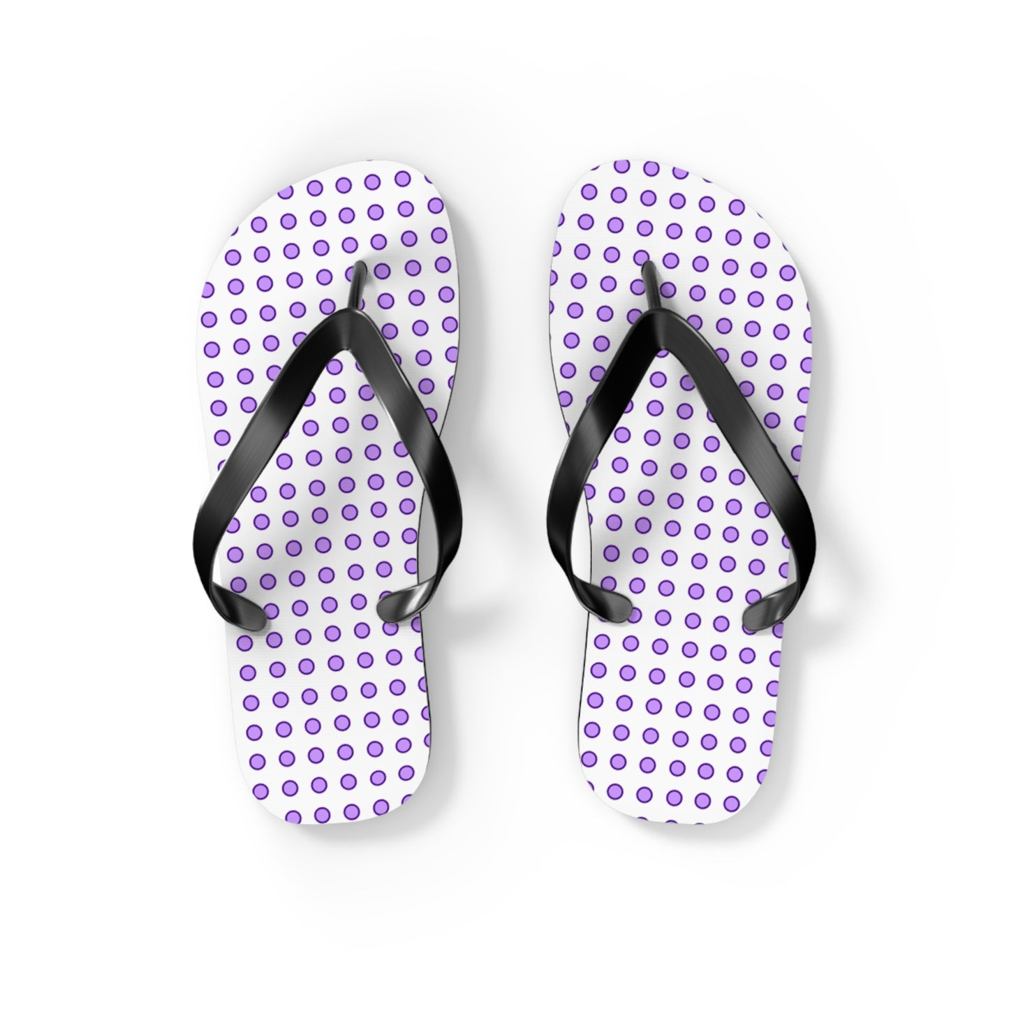 Purple Dots - Flip Flops