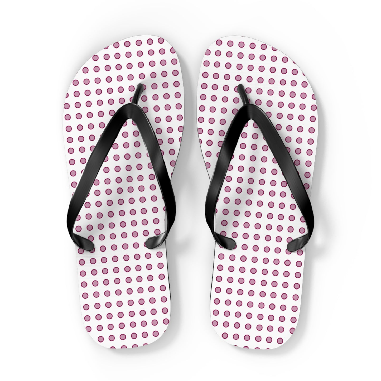 Magenta Dots - Flip Flops