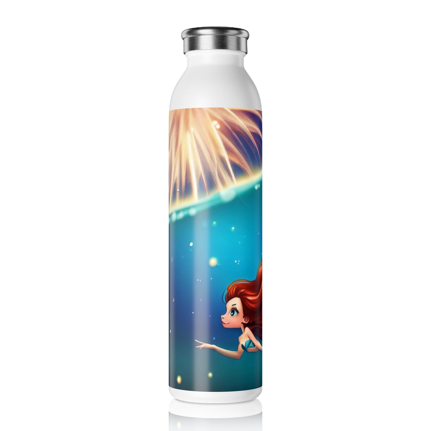 Mermaid Independence - Slim Water Bottle