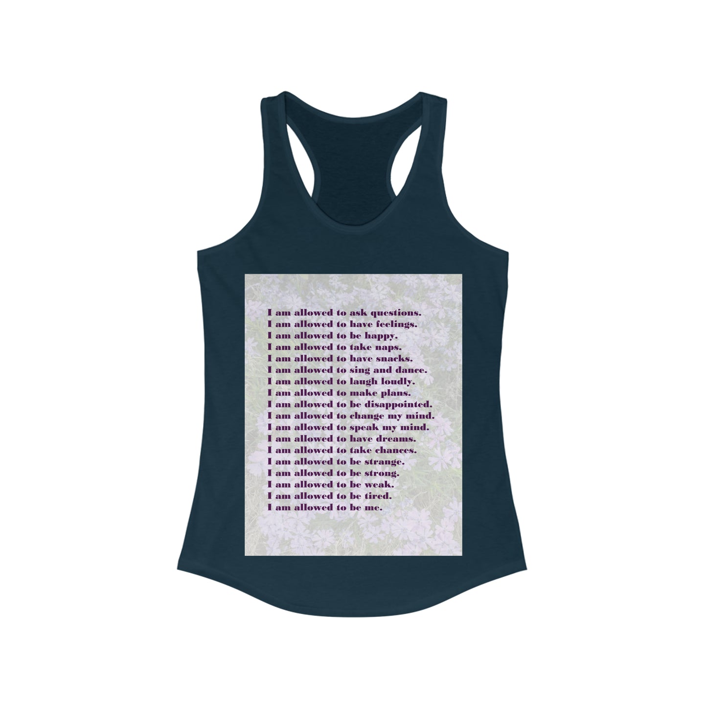 I Am Allowed (with Artwork) - Women's Ideal Racerback Tank