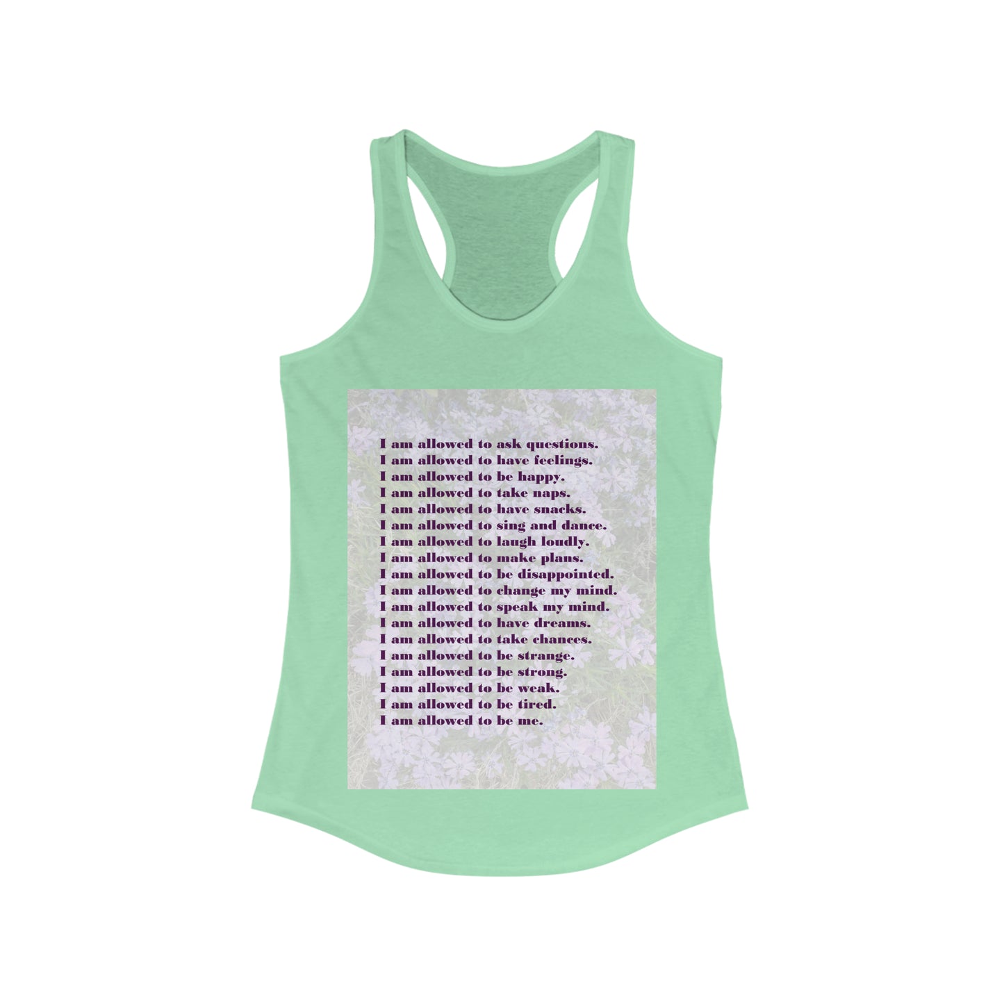 I Am Allowed (with Artwork) - Women's Ideal Racerback Tank