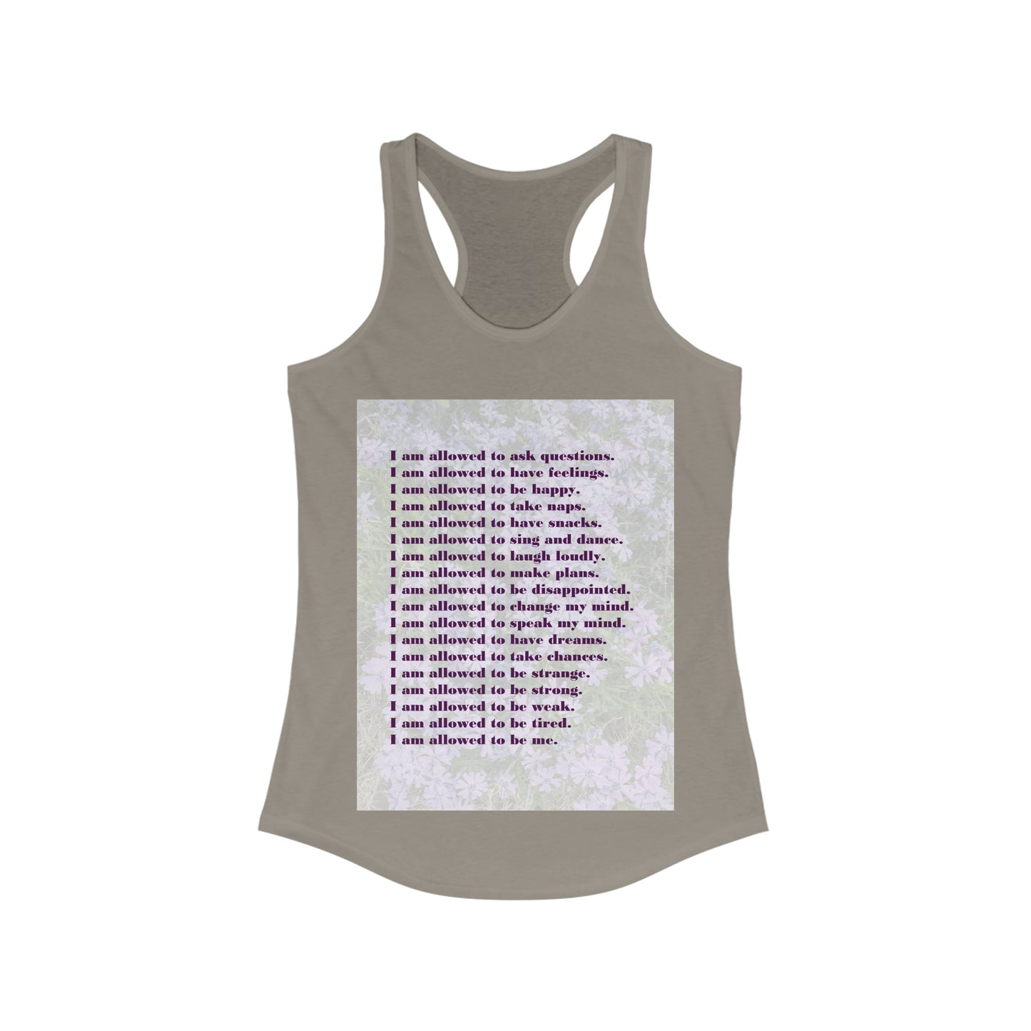 I Am Allowed (with Artwork) - Women's Ideal Racerback Tank