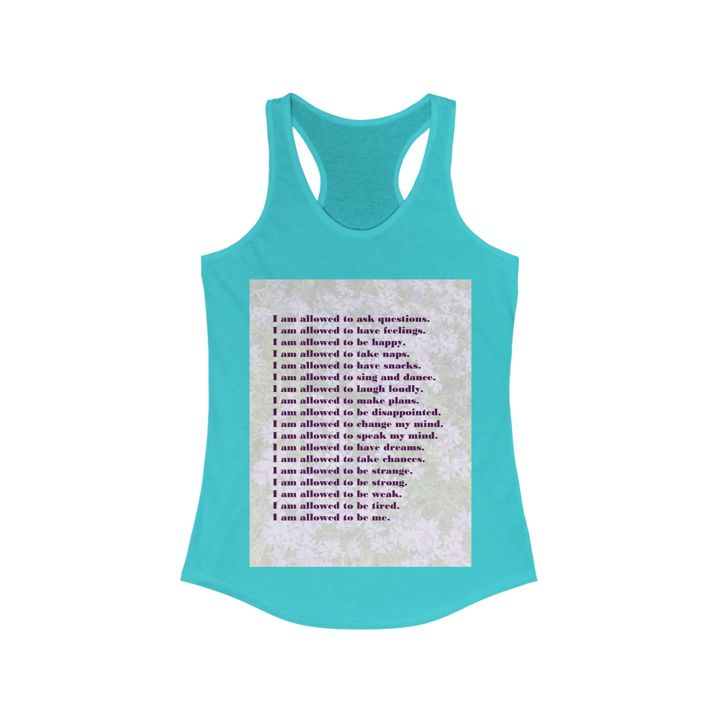 I Am Allowed (with Artwork) - Women's Ideal Racerback Tank