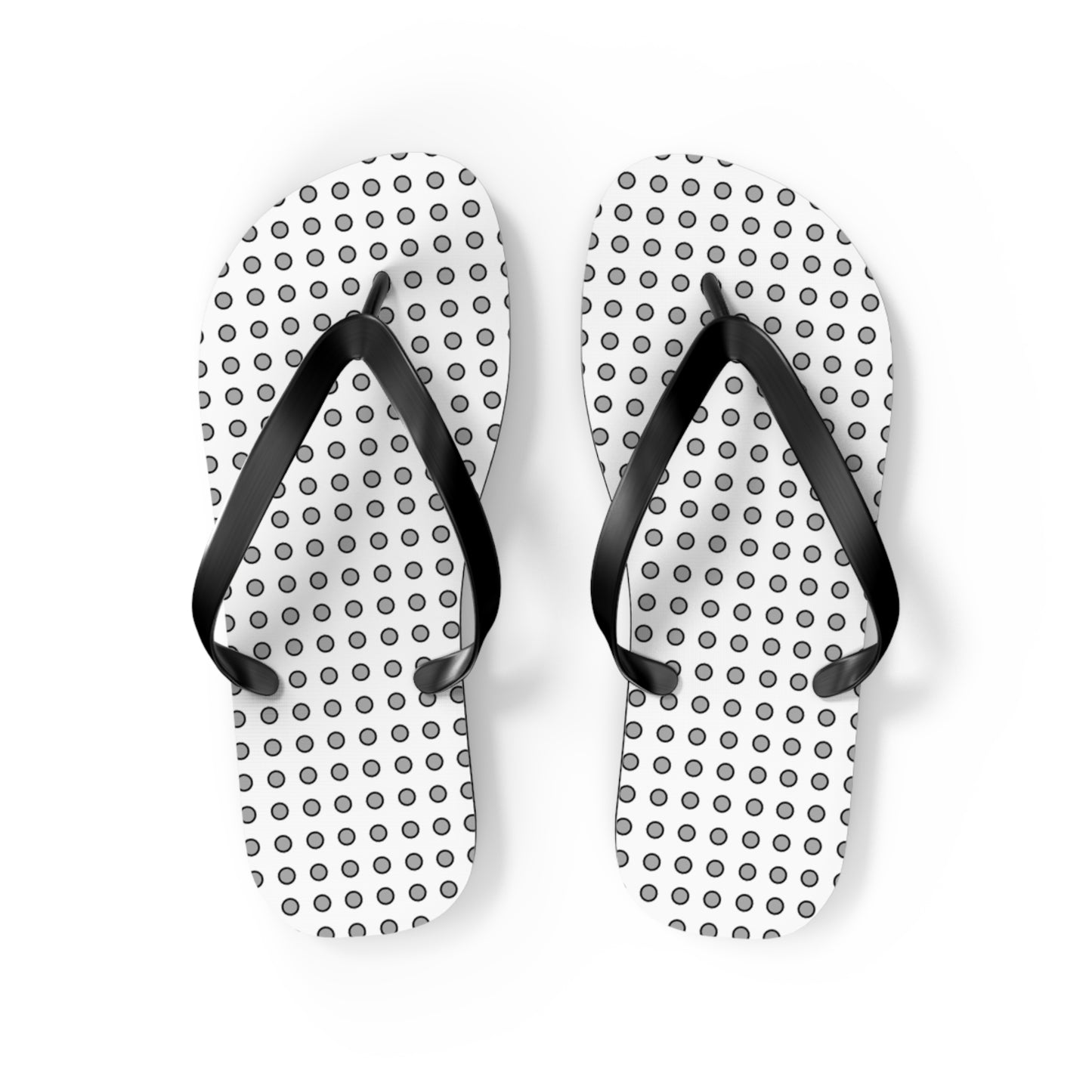 Grey Dots - Flip Flops