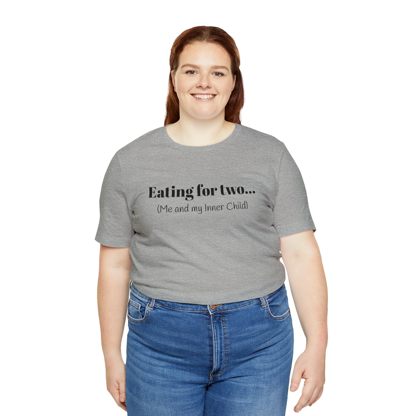 Eating for two... Me and my Inner Child - Unisex Jersey Short Sleeve Tee