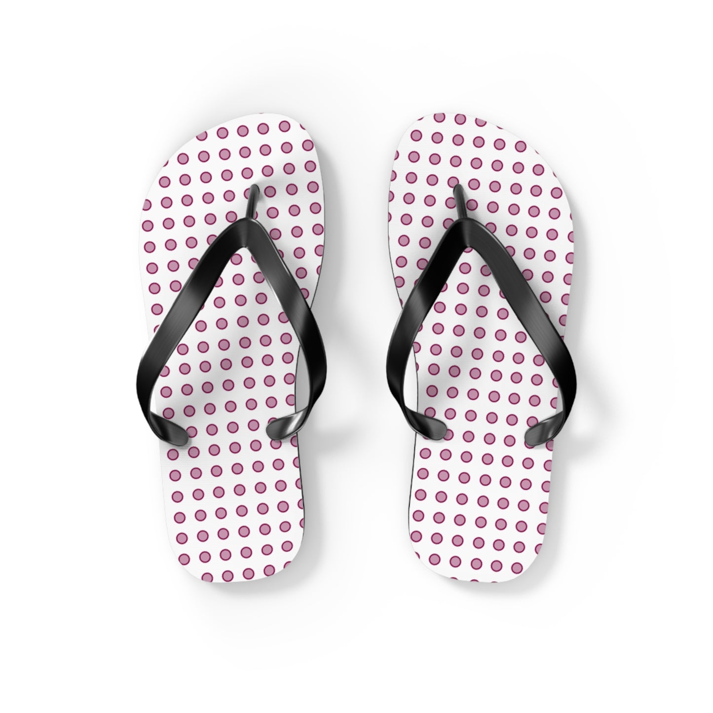 Magenta Dots - Flip Flops