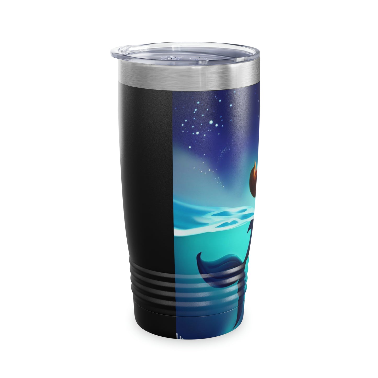 Mermaid Watching Fireworks - Ringneck Tumbler, 20oz