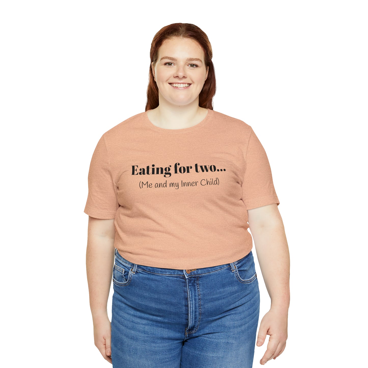 Eating for two... Me and my Inner Child - Unisex Jersey Short Sleeve Tee