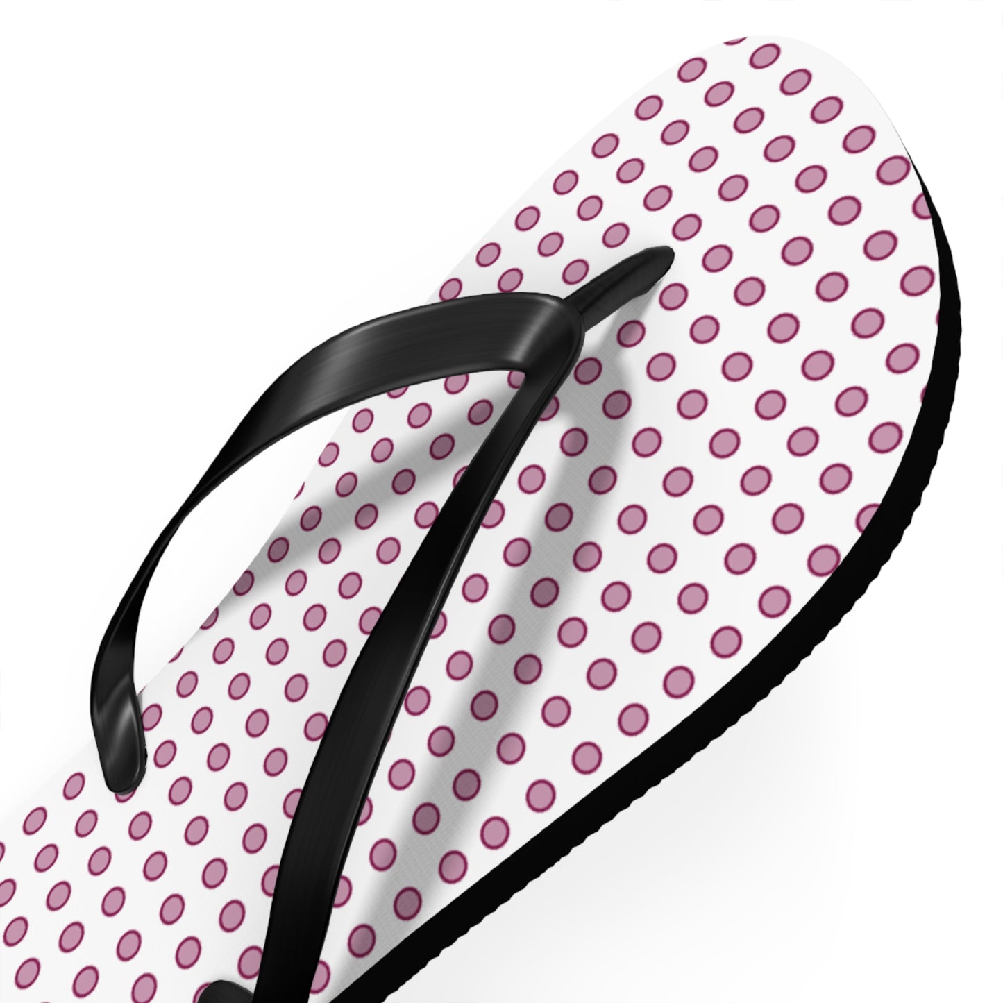 Magenta Dots - Flip Flops