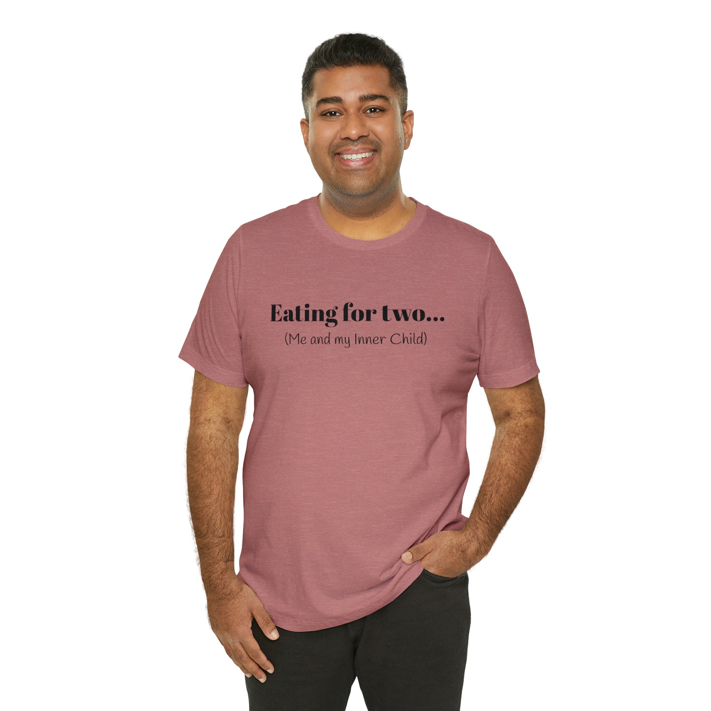 Eating for two... Me and my Inner Child - Unisex Jersey Short Sleeve Tee