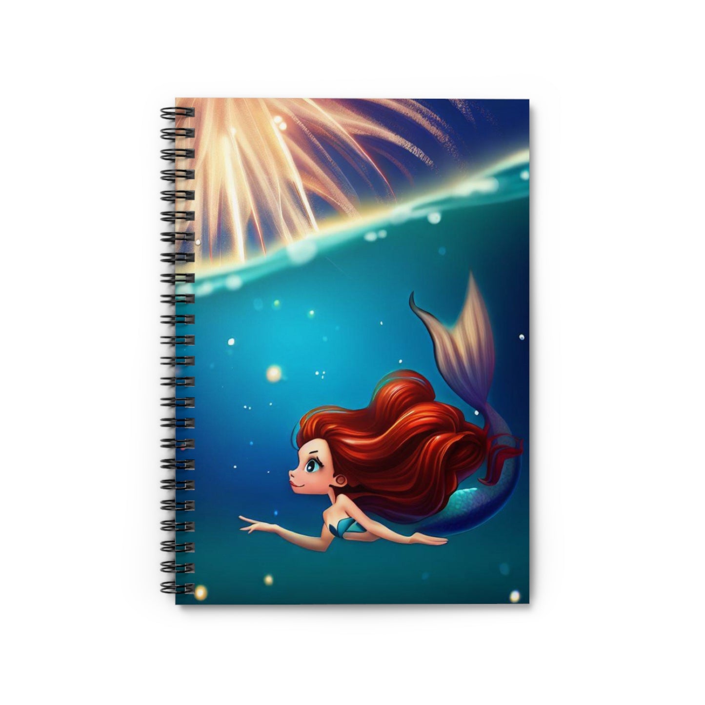 Mermaid Independence - Spiral Notebook - Ruled Line