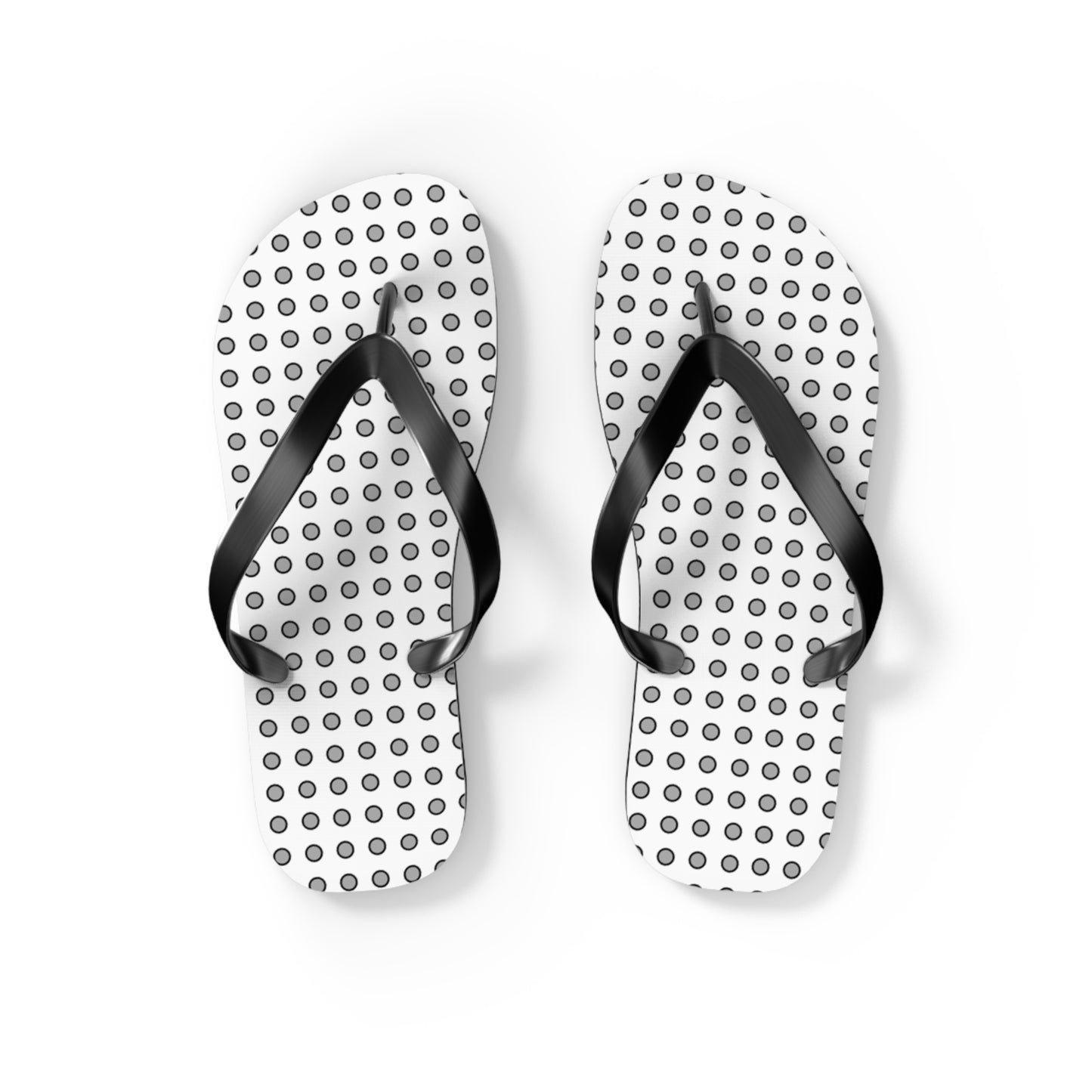 Grey Dots - Flip Flops