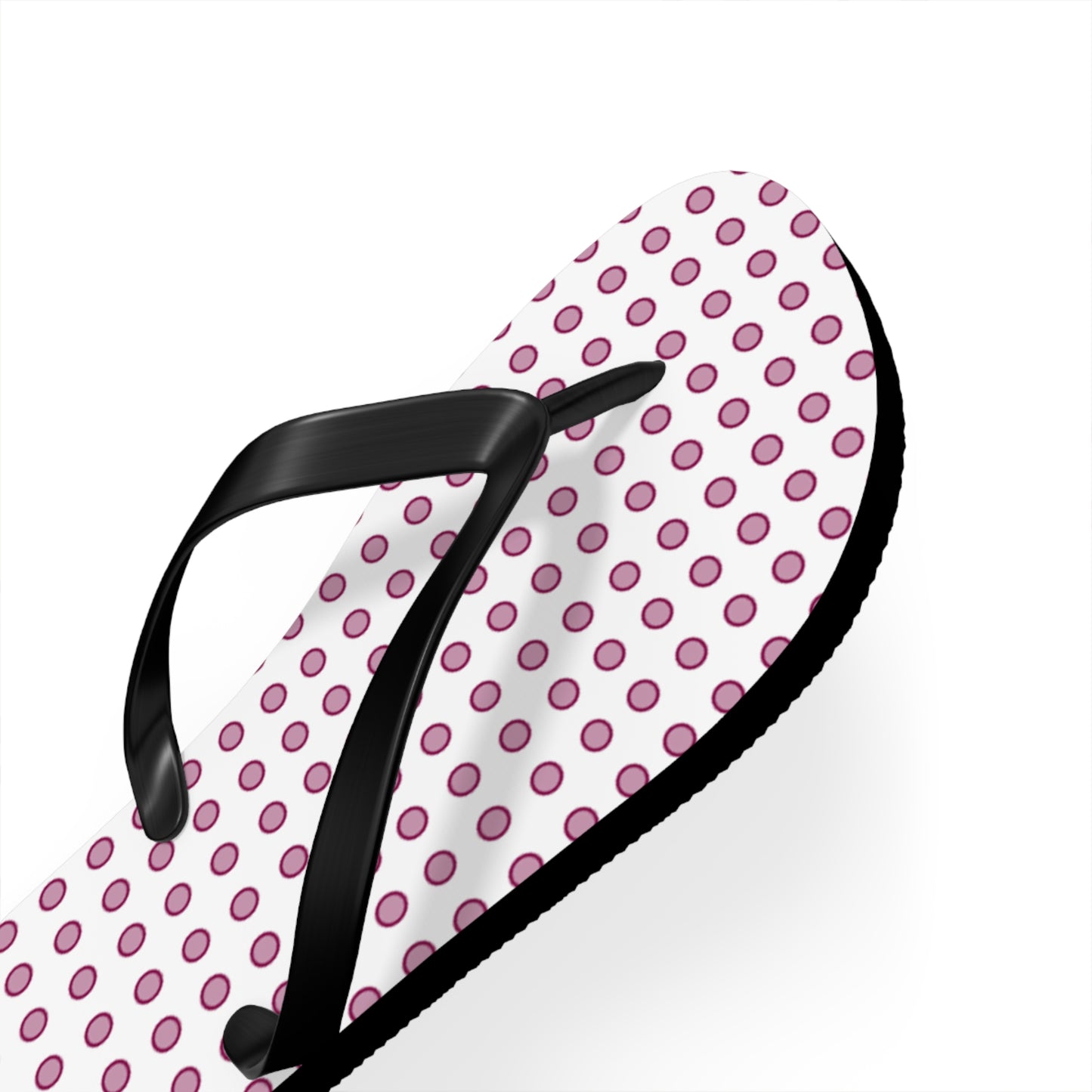 Magenta Dots - Flip Flops