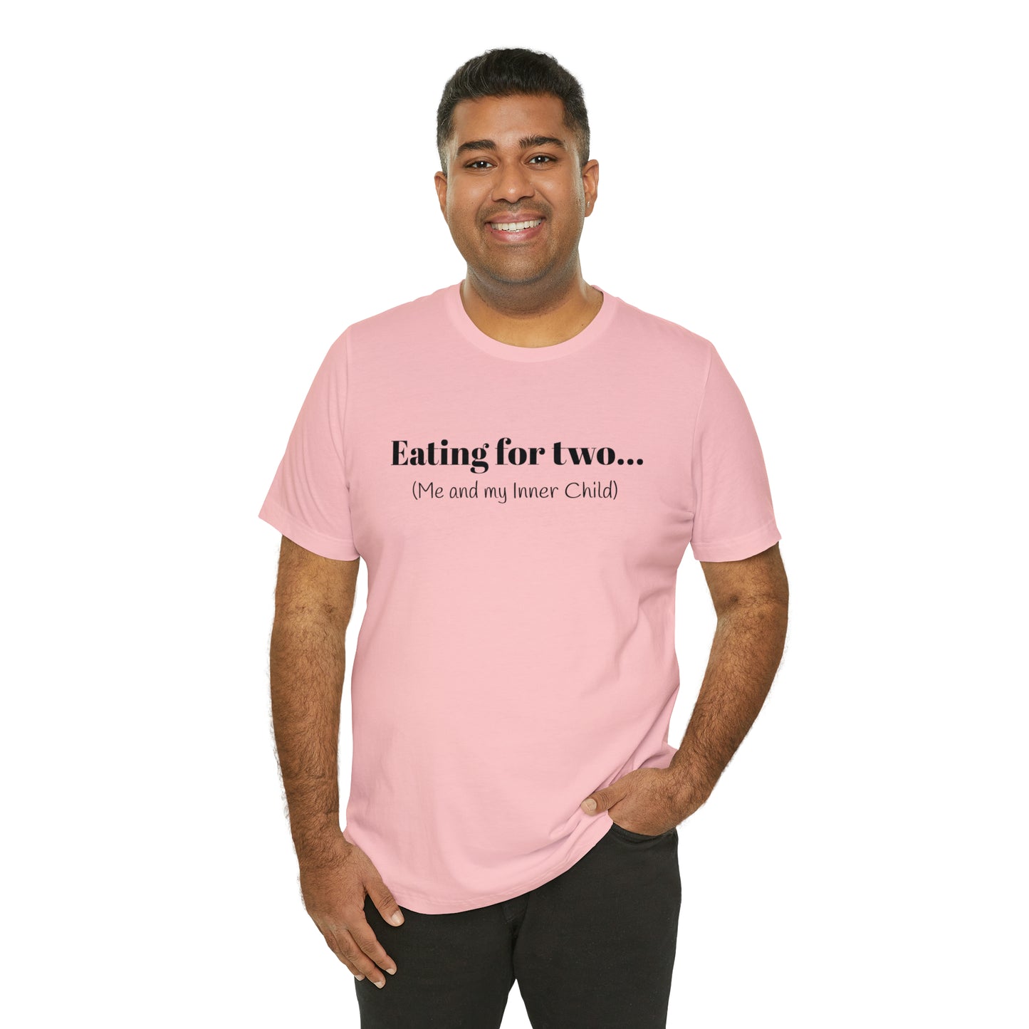 Eating for two... Me and my Inner Child - Unisex Jersey Short Sleeve Tee