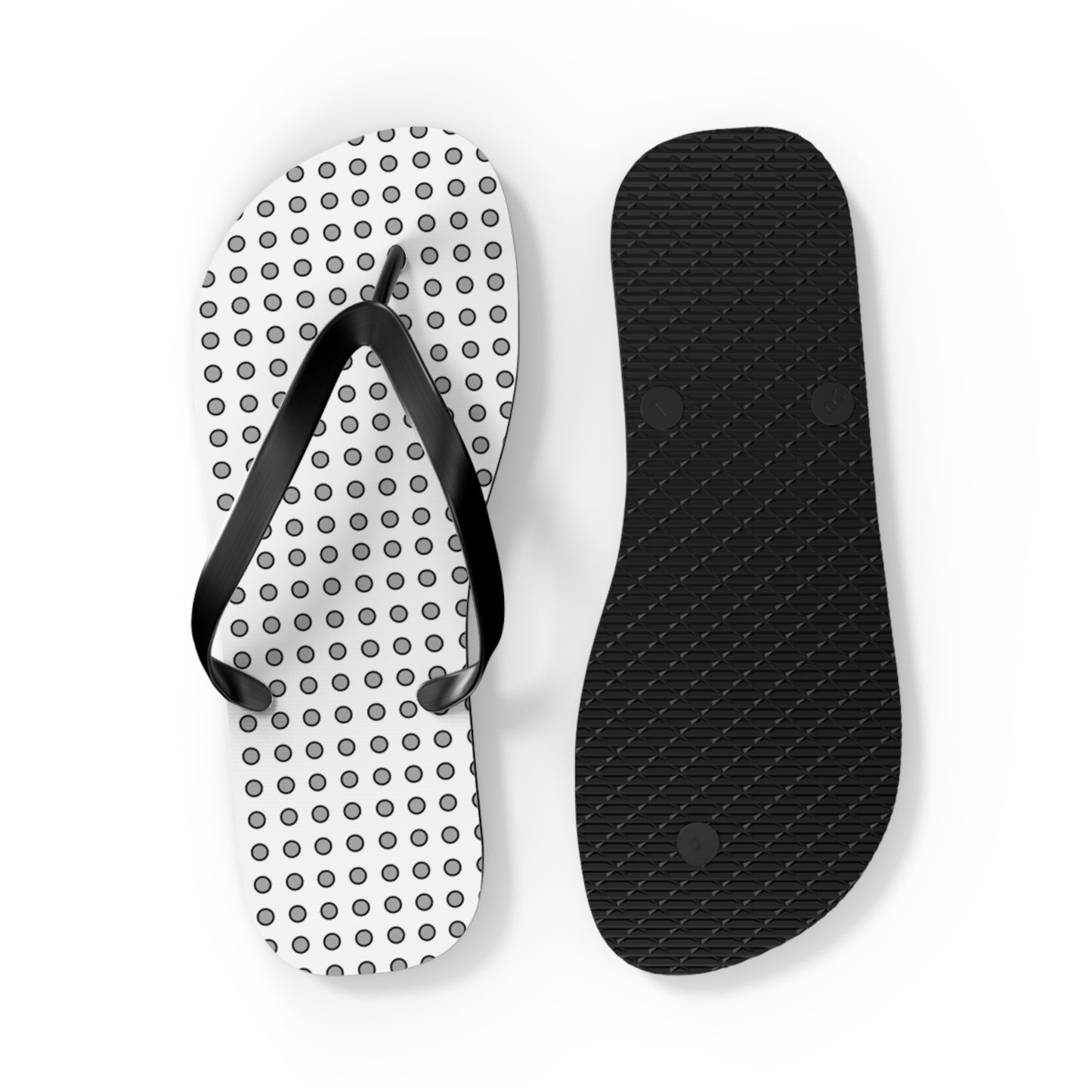 Grey Dots - Flip Flops