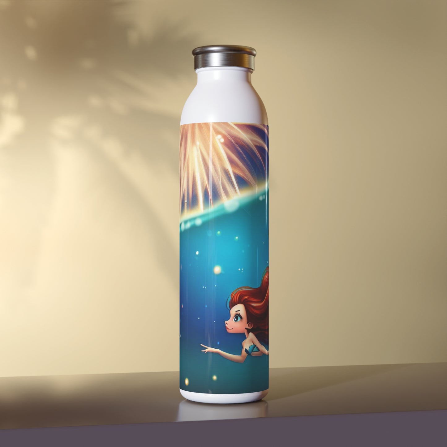 Mermaid Independence - Slim Water Bottle