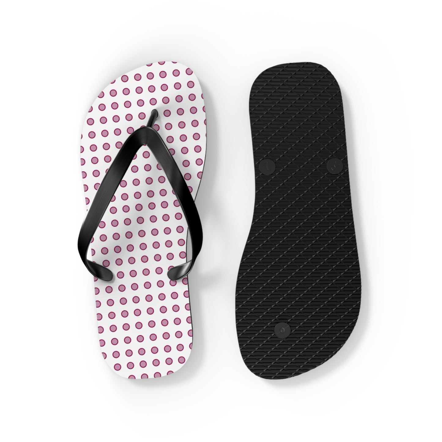 Magenta Dots - Flip Flops