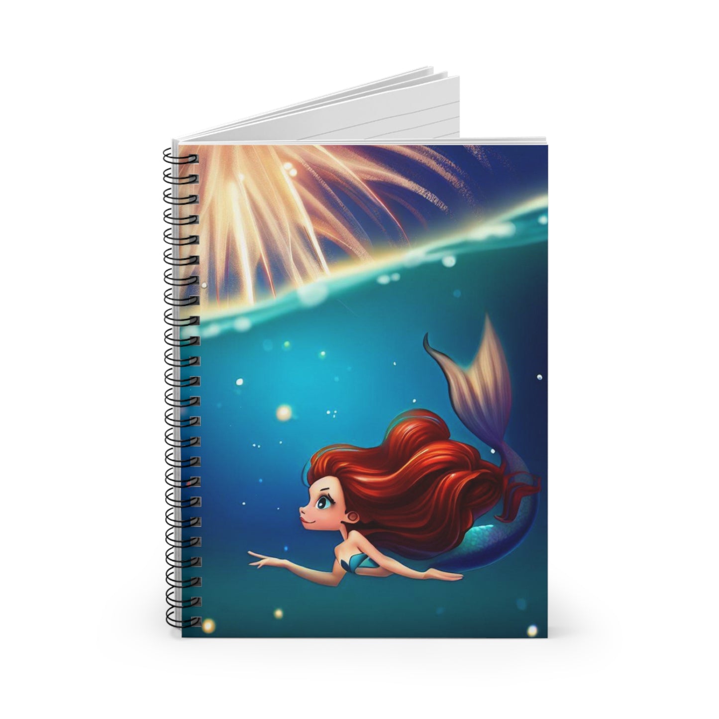 Mermaid Independence - Spiral Notebook - Ruled Line