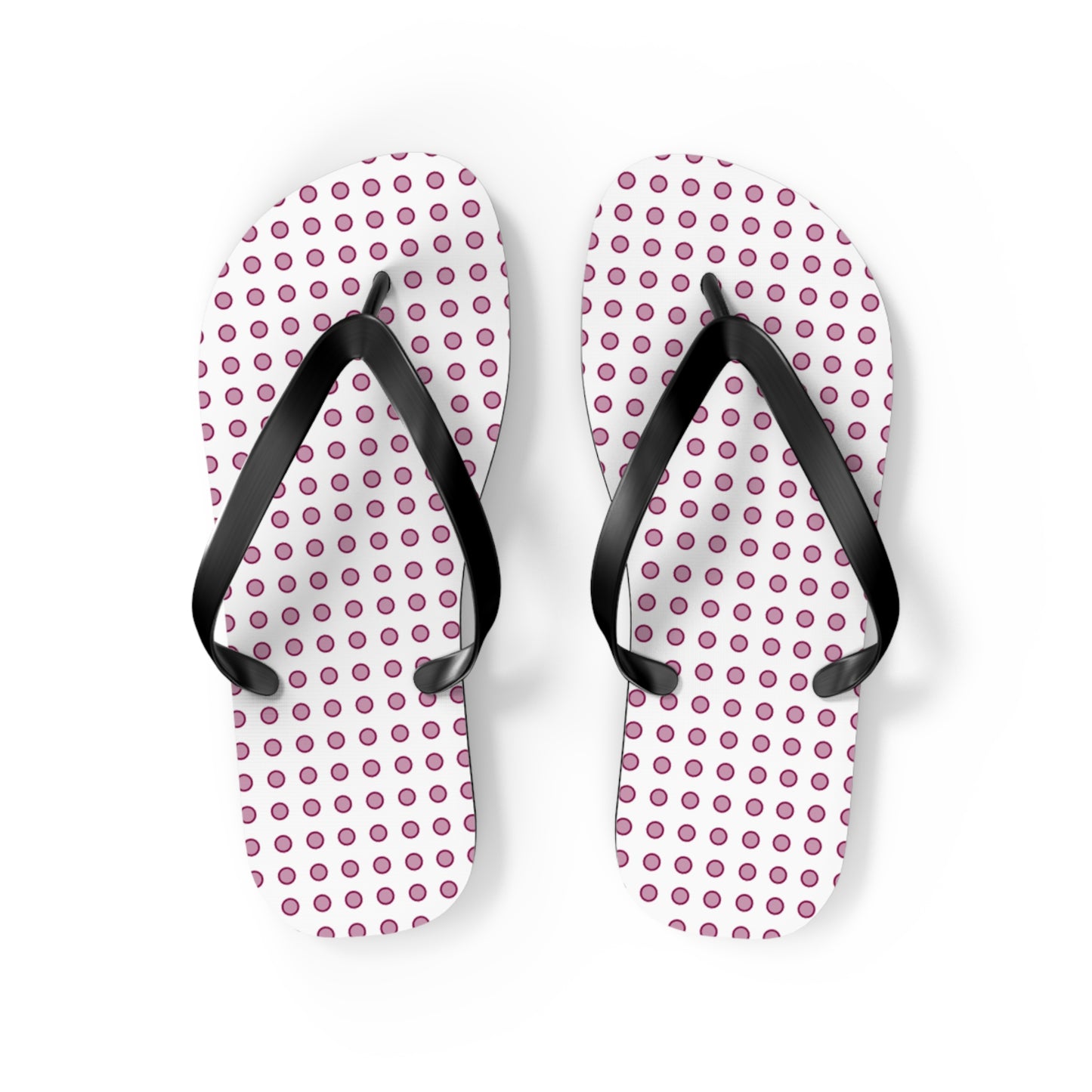 Magenta Dots - Flip Flops