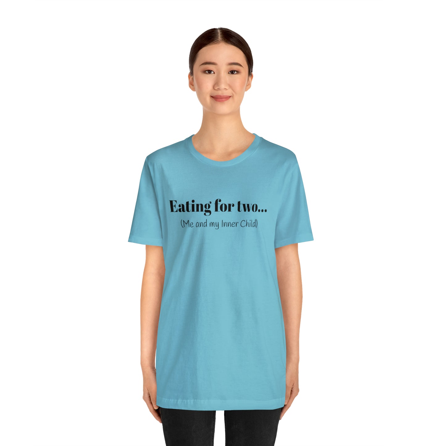 Eating for two... Me and my Inner Child - Unisex Jersey Short Sleeve Tee