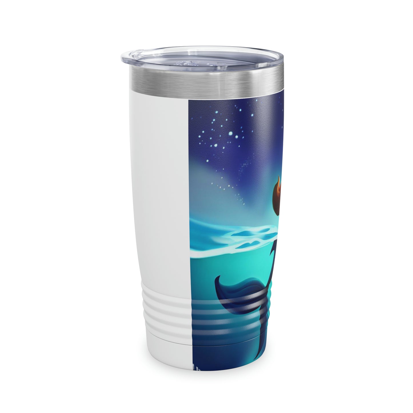 Mermaid Watching Fireworks - Ringneck Tumbler, 20oz