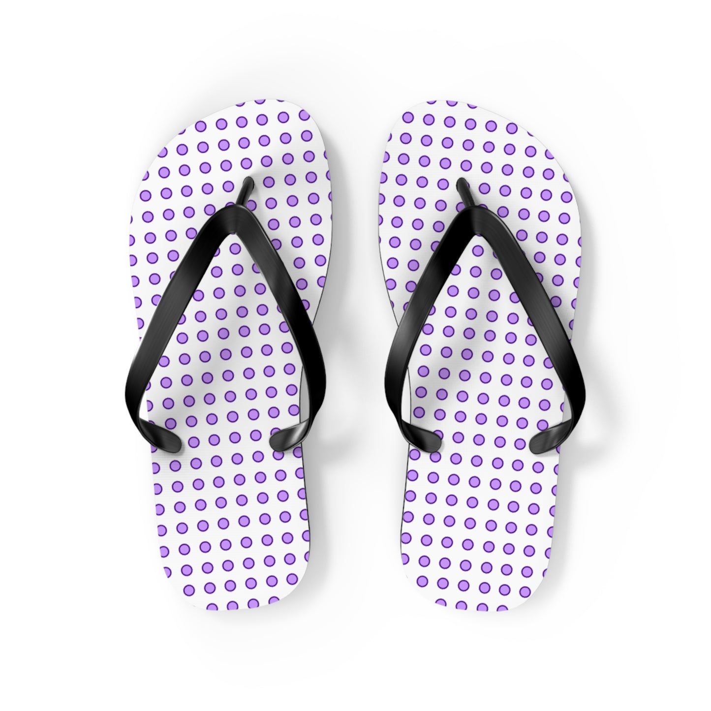 Purple Dots - Flip Flops