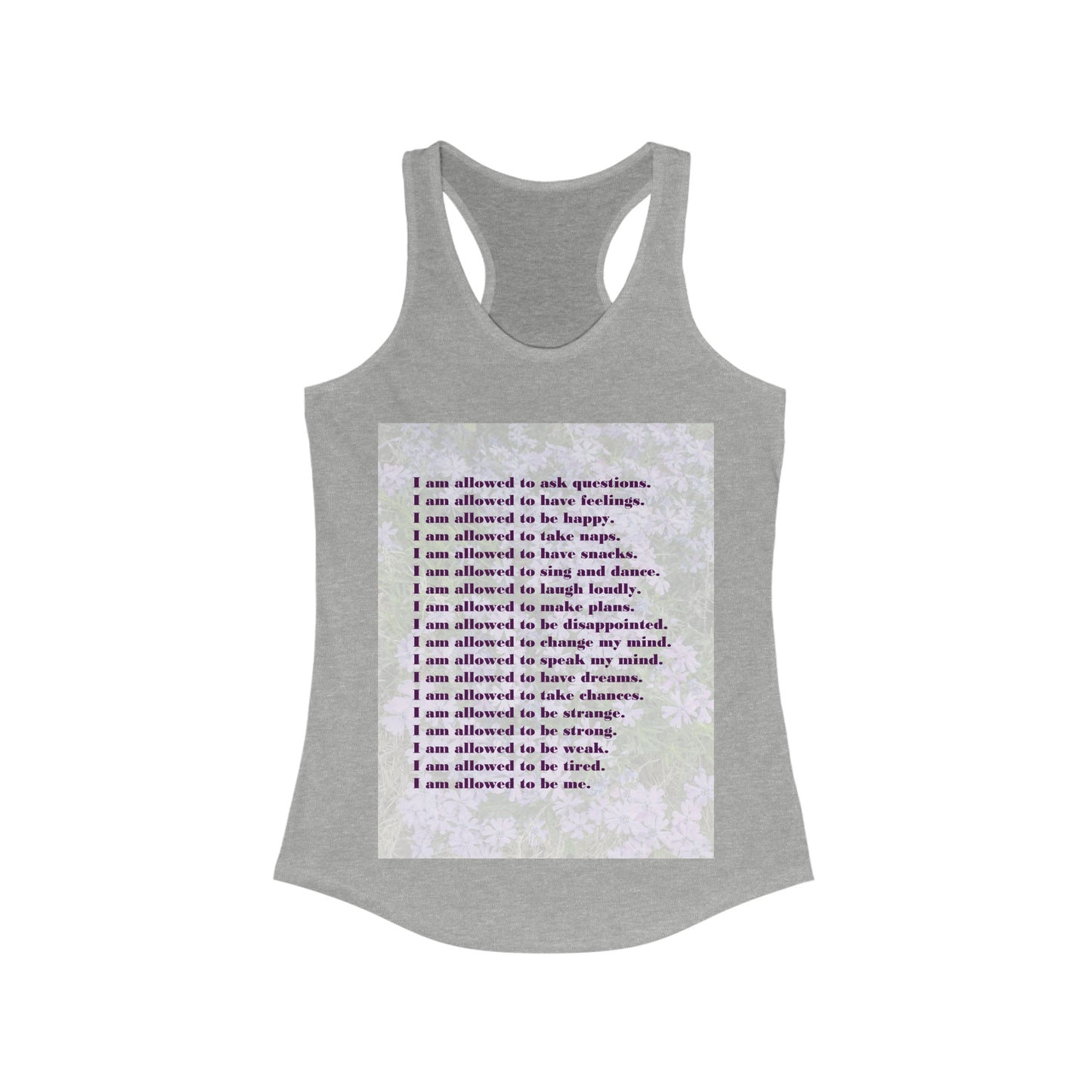 I Am Allowed (with Artwork) - Women's Ideal Racerback Tank