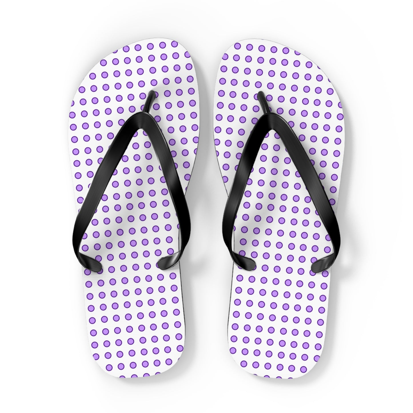 Purple Dots - Flip Flops