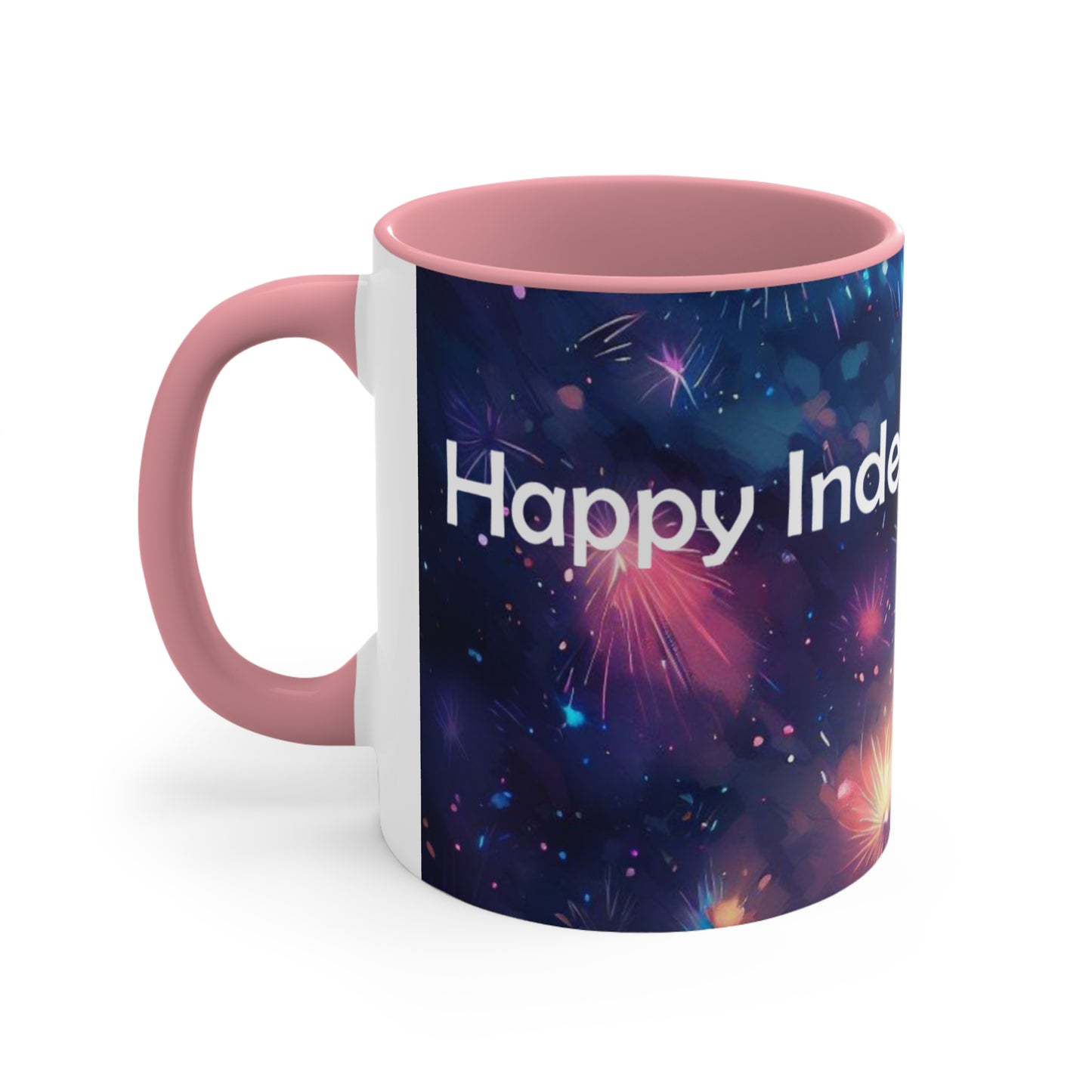 Happy Independence Day - Accent Coffee Mug, 11oz