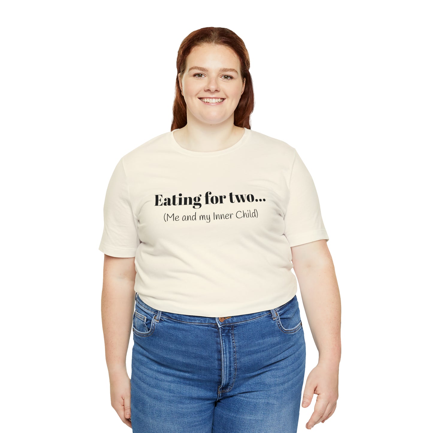 Eating for two... Me and my Inner Child - Unisex Jersey Short Sleeve Tee