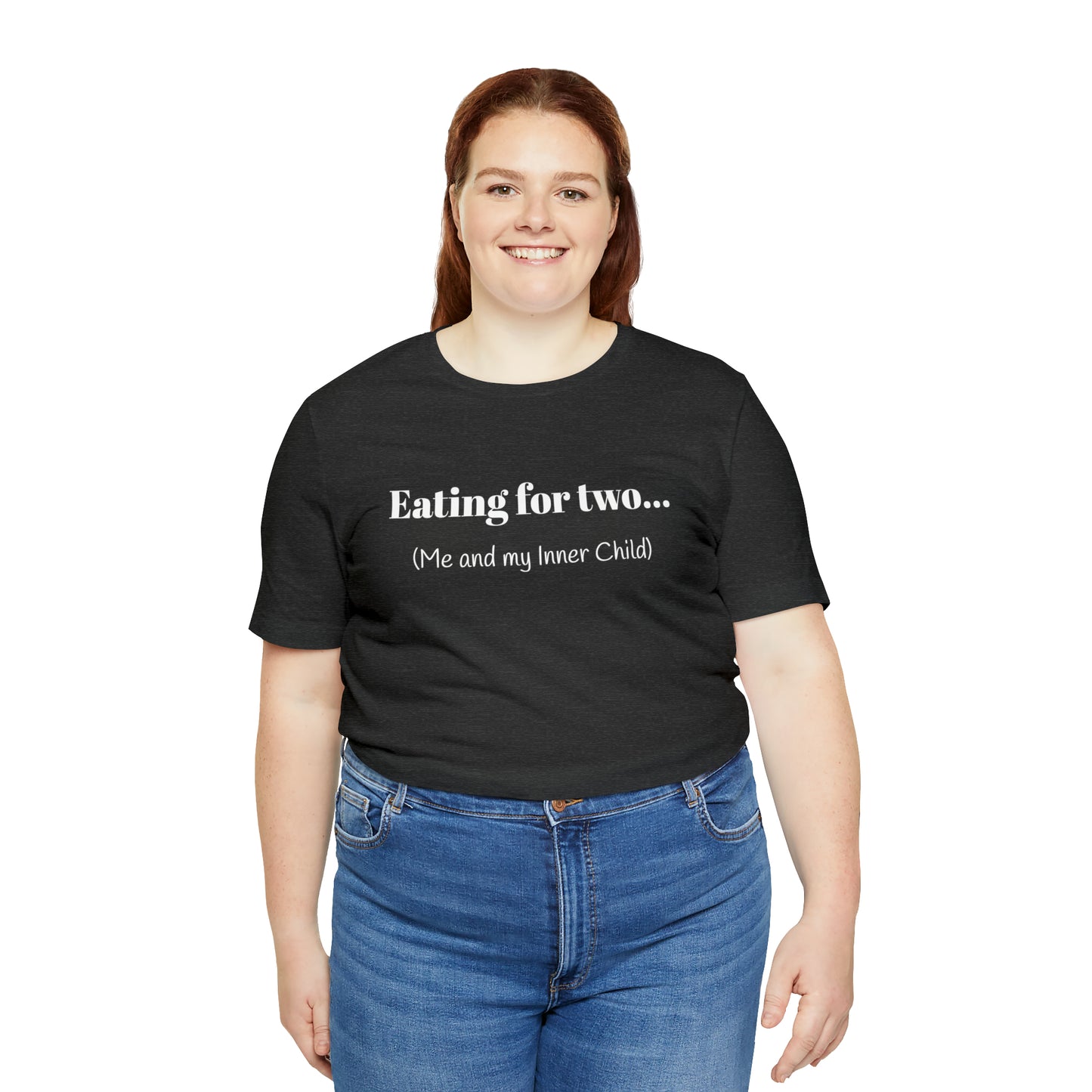 Eating for two... Me and my Inner Child - Unisex Jersey Short Sleeve Tee