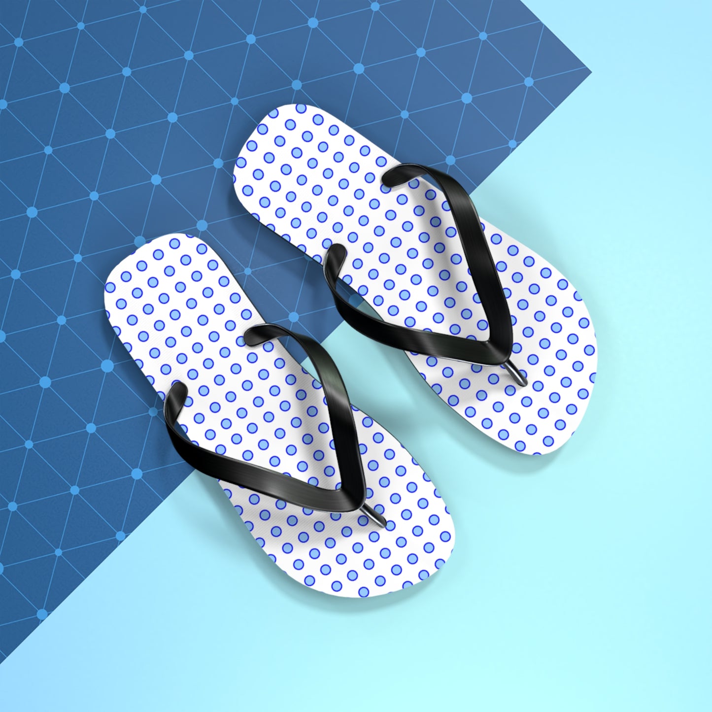 Blue Dots - Flip Flops