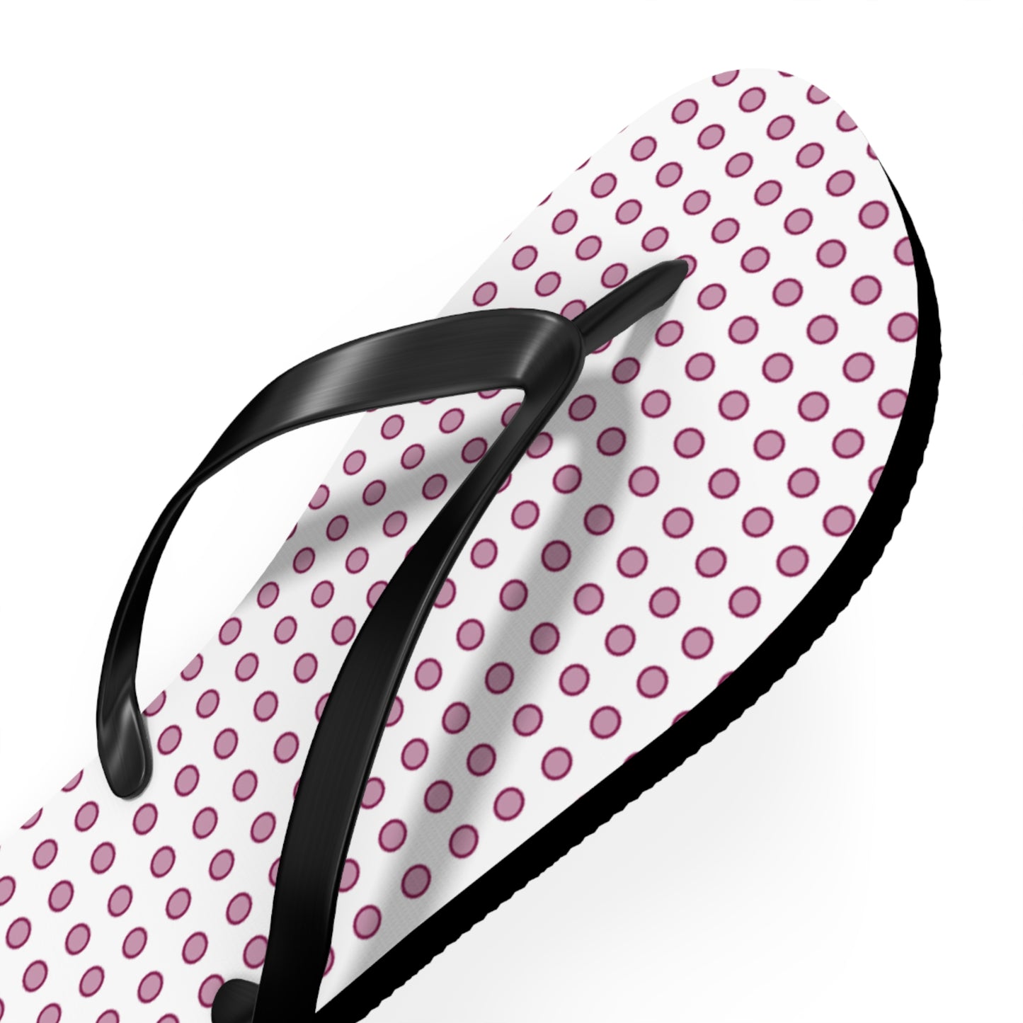 Magenta Dots - Flip Flops