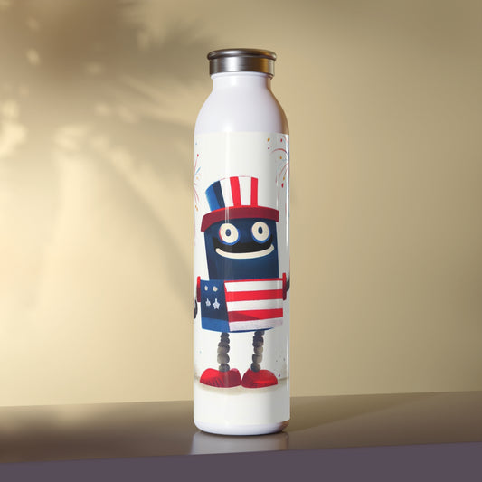 Fireworks Robot - Slim Water Bottle