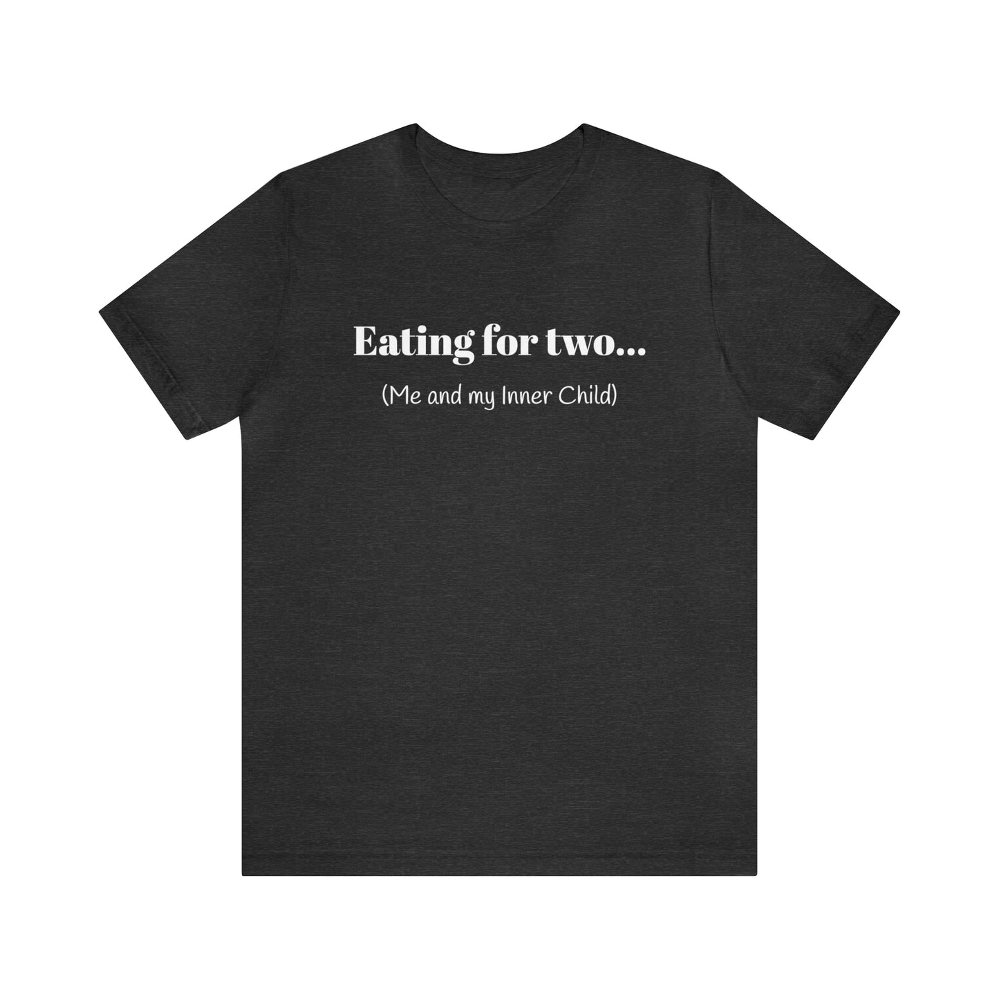 Eating for two... Me and my Inner Child - Unisex Jersey Short Sleeve Tee