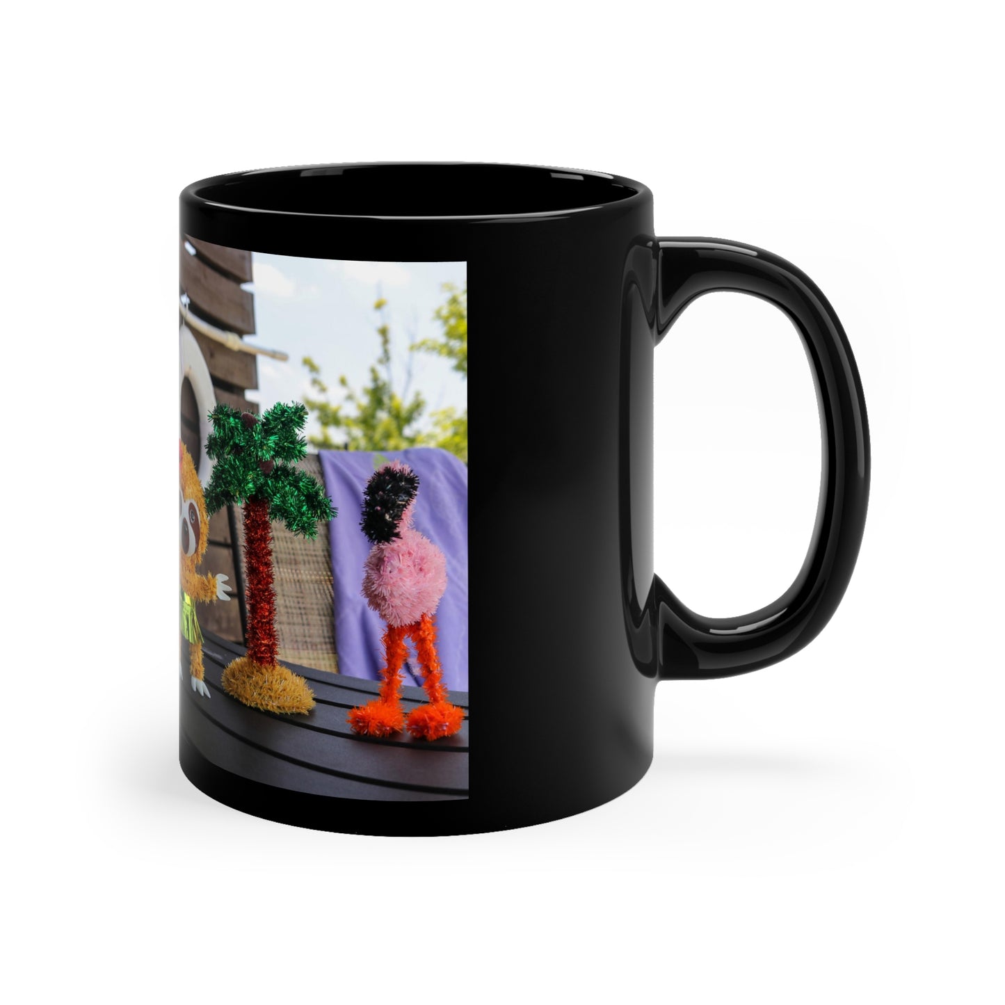 Gnome Pool Party - 11oz Black Mug