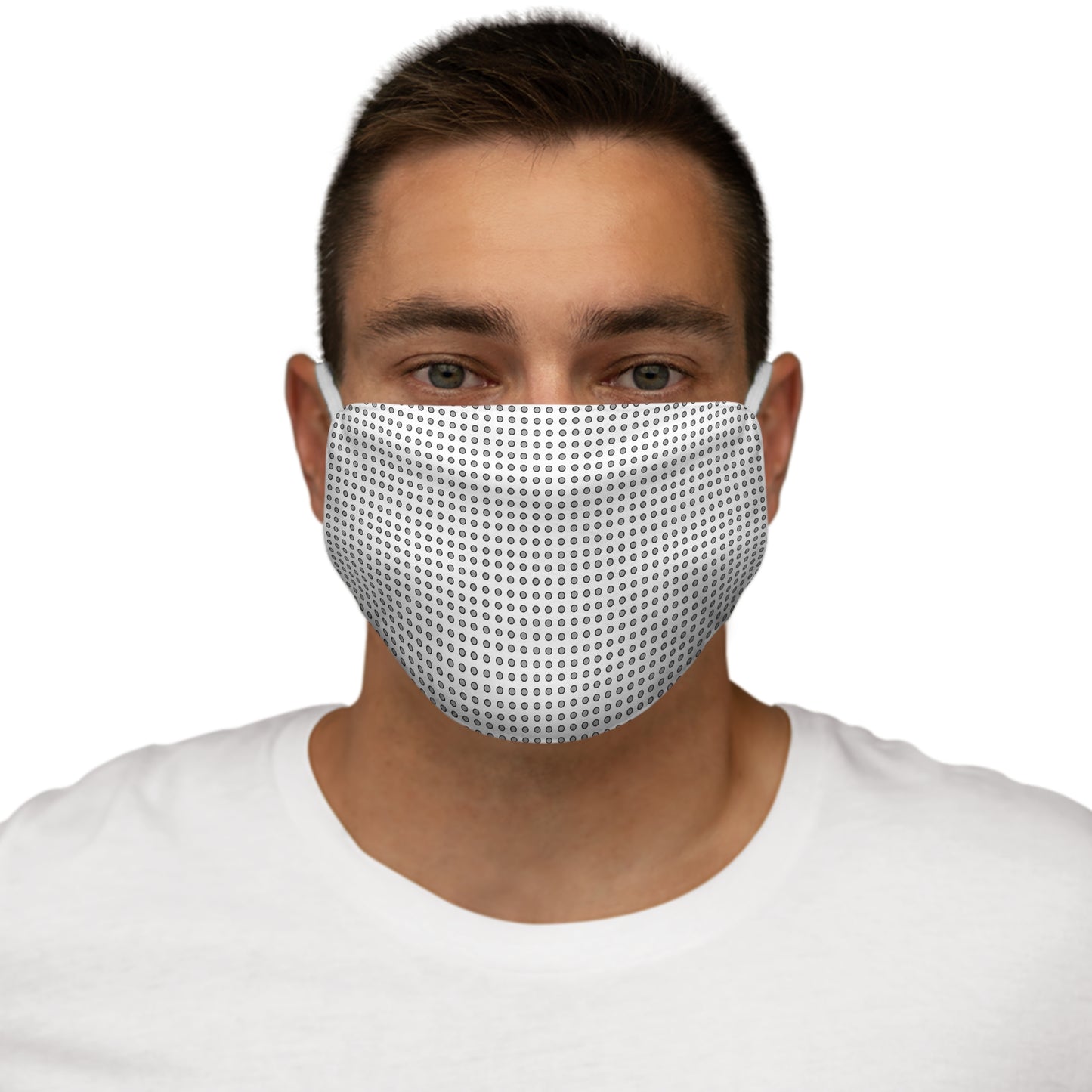 Grey Dots - Snug-Fit Polyester Face Mask