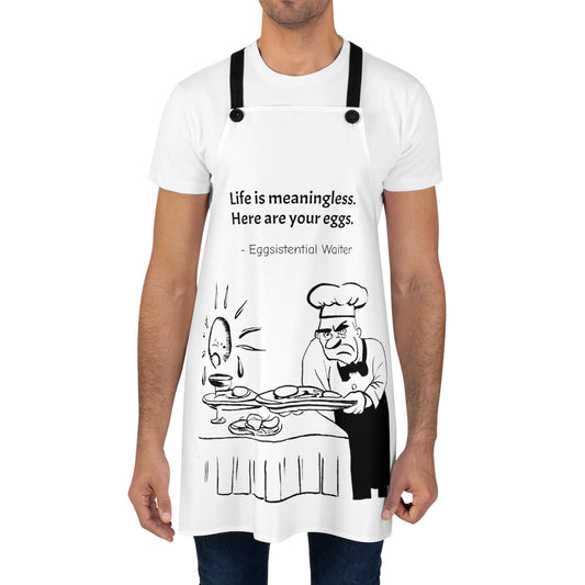 Existential Waiter, Here's Your Eggs - Apron (AOP)