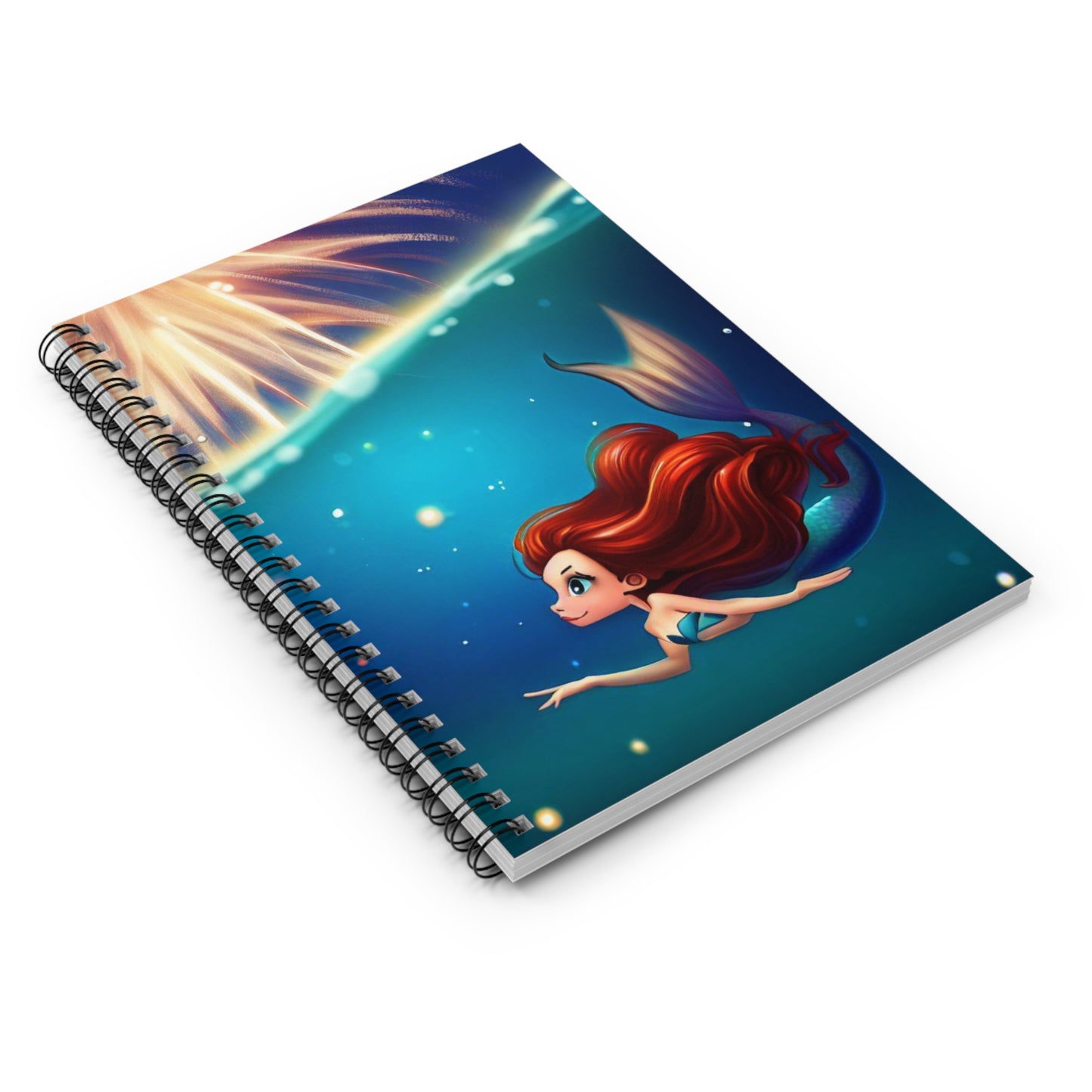 Mermaid Independence - Spiral Notebook - Ruled Line