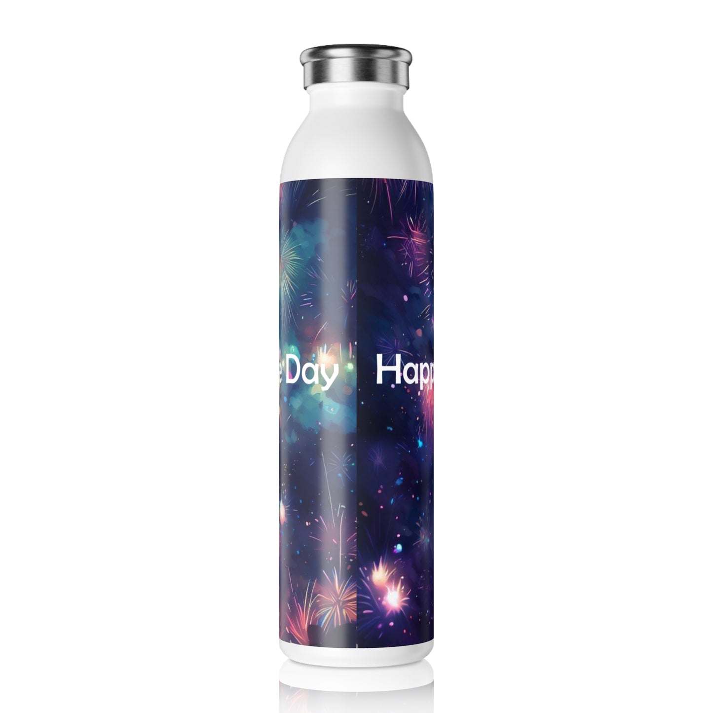 Happy Independence Day - Slim Water Bottle