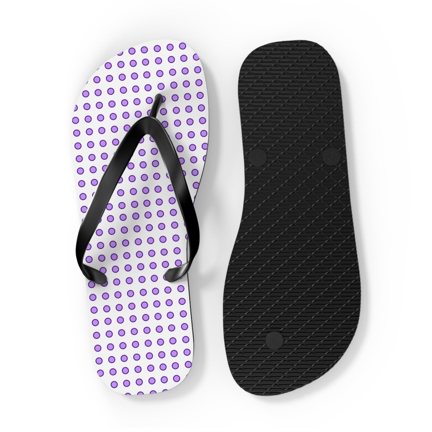 Purple Dots - Flip Flops