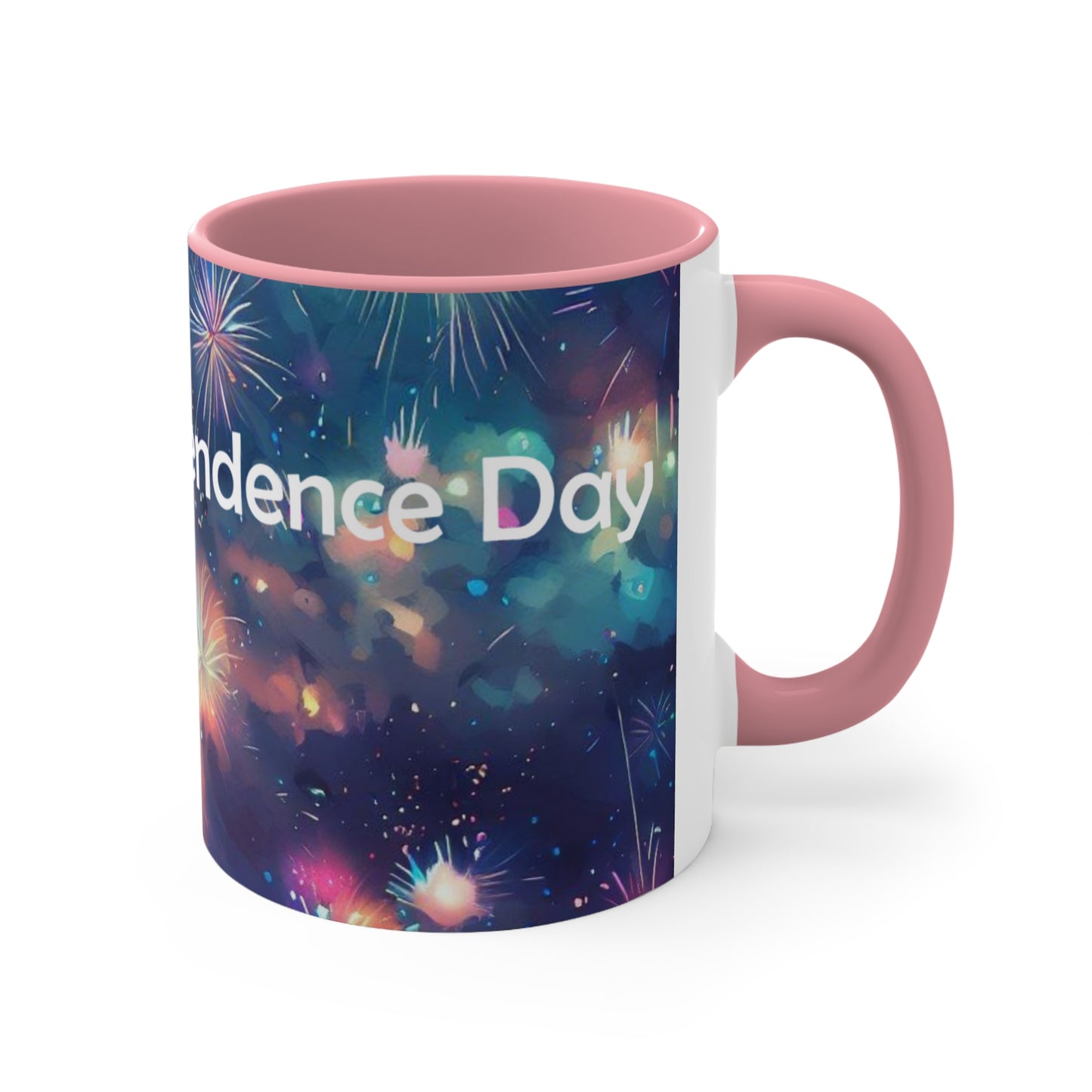 Happy Independence Day - Accent Coffee Mug, 11oz